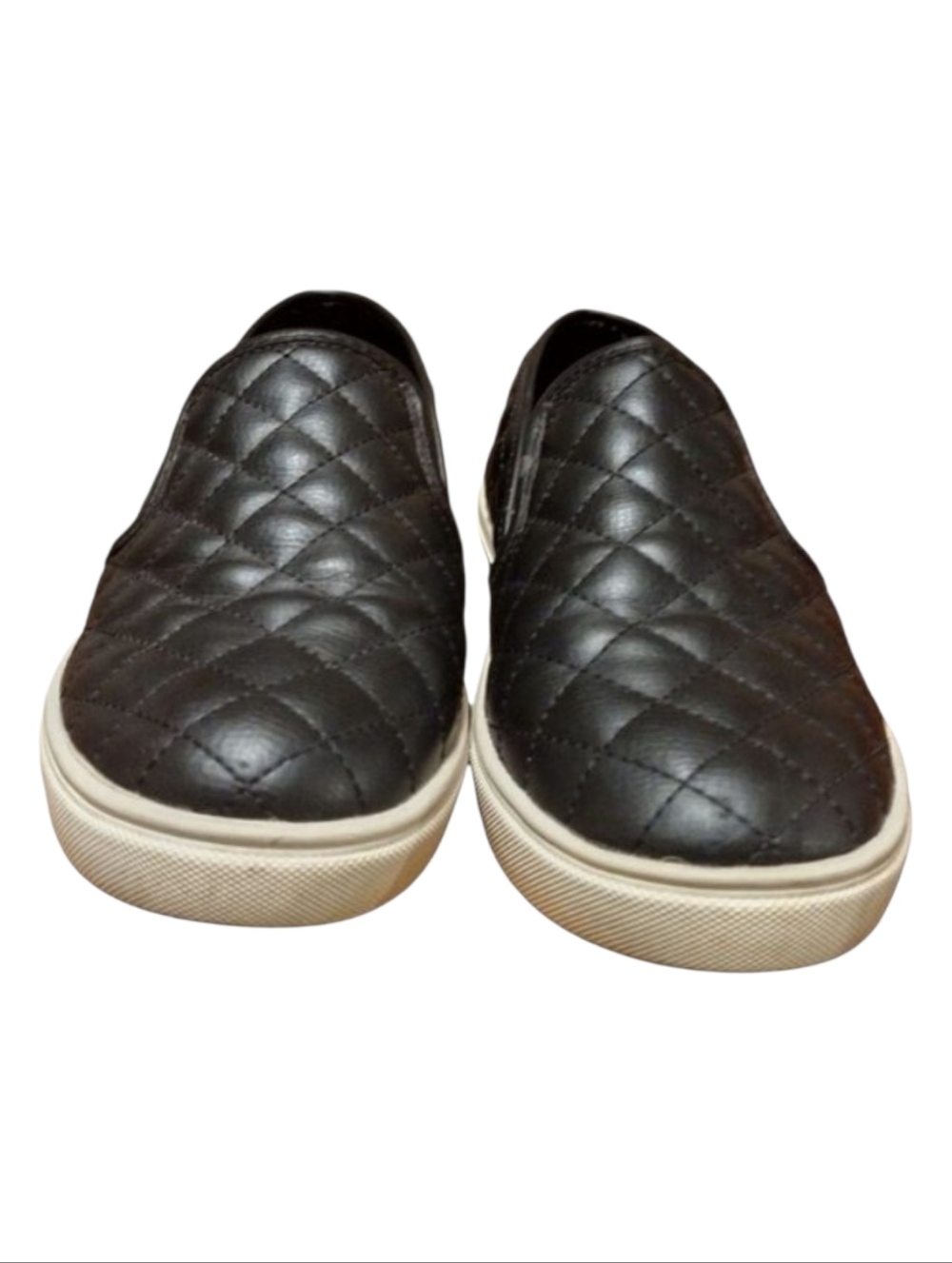 Pre-Owned Used Great Condition Steve Madden ECENTRCQ BLACK Slip Ons Size 8M!